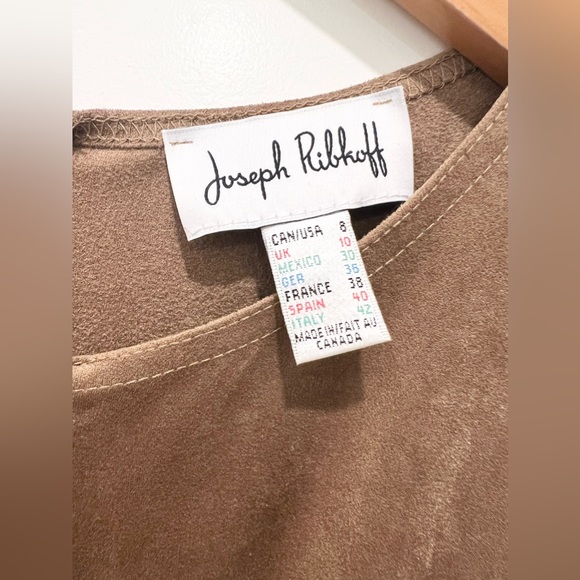 JOSEPH RIBKOFF Faux Suede/Leather Dress - Picture 7 of 8